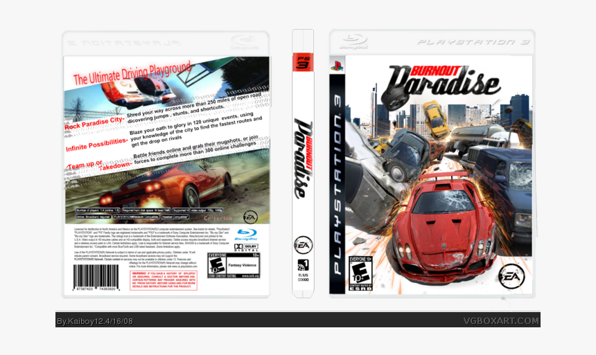 Burnout Paradise Box Art Cover - Burnout Paradise Pc Cover, HD Png Download, Free Download