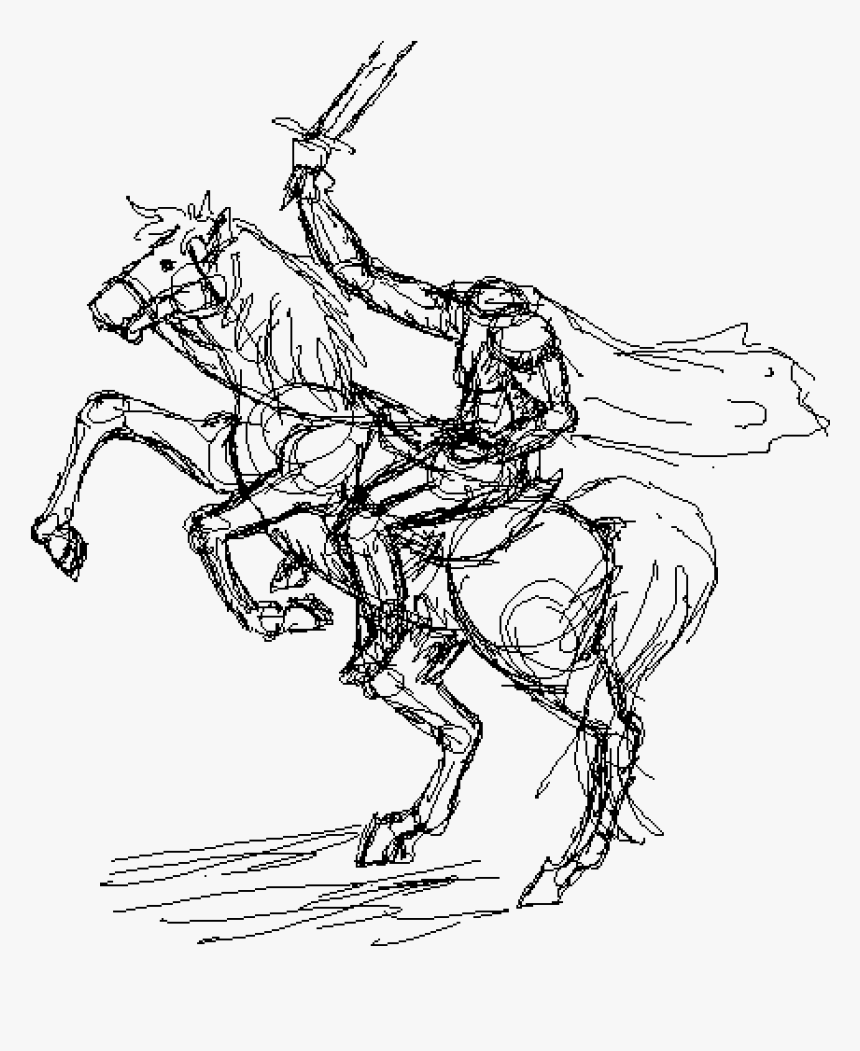 Drawing Of The Headless Horseman, HD Png Download, Free Download