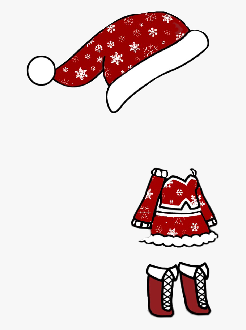 #christmas #outfit #gachalife #gachaverse #santa This - Gacha Life Christmas Outfits, HD Png Download, Free Download