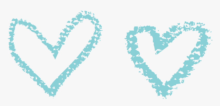 Love Vector Chalk - Blue Chalk Heart Png, Transparent Png, Free Download