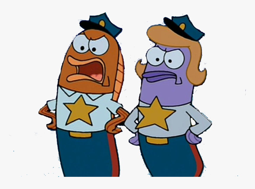 Spongebob Fish Police Render - Officer Police From Spongebob Squarepants, HD Png Download, Free Download