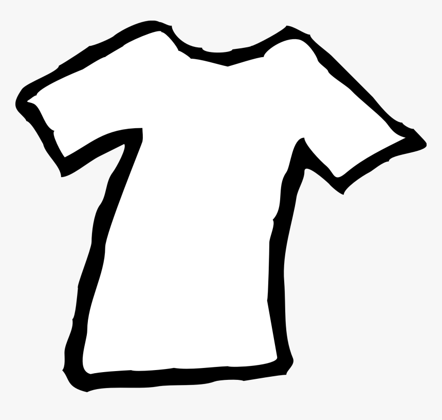 Clothes Clipart Black And White - White Clothing Clipart, HD Png Download, Free Download