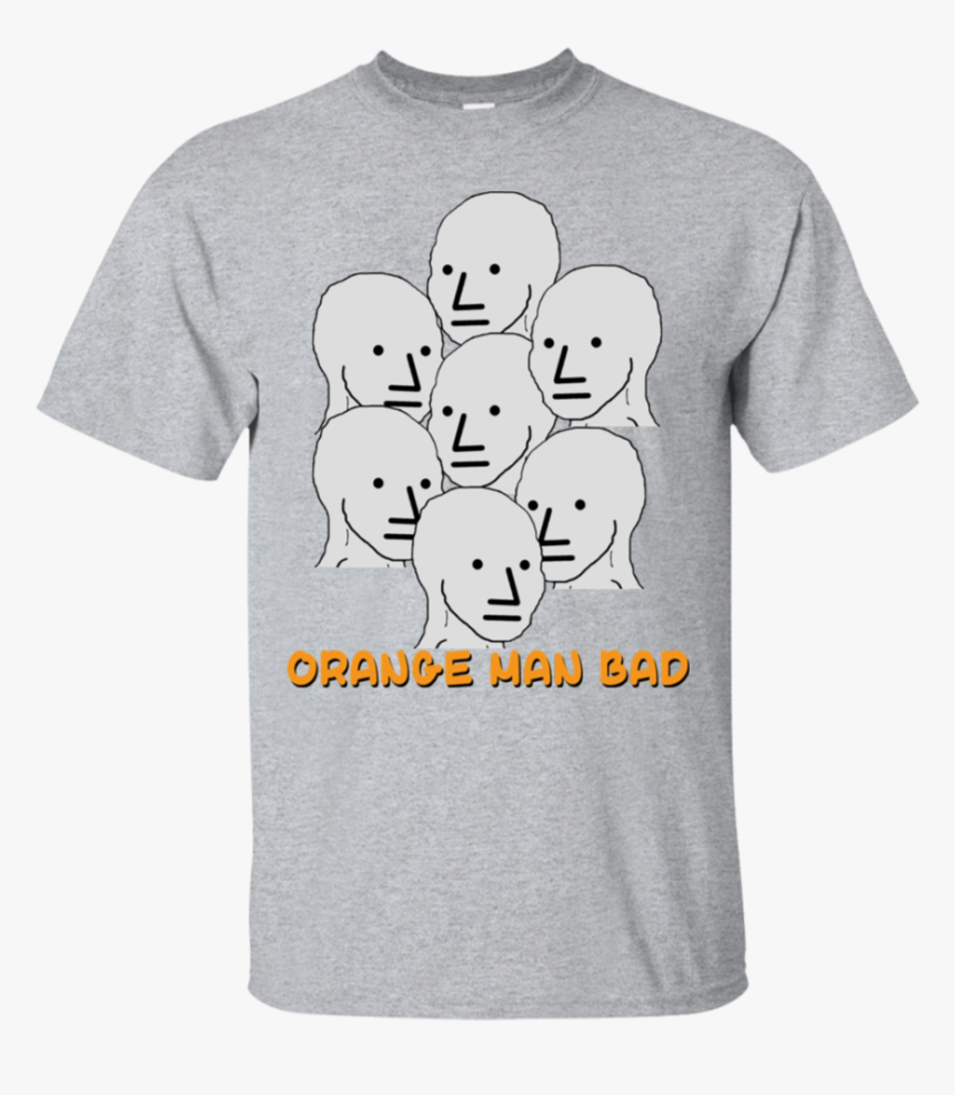 Npc Meme Grey Lives Group Think Orange Man Bad T-shirt - Lindy Hop T Shirt, HD Png Download, Free Download
