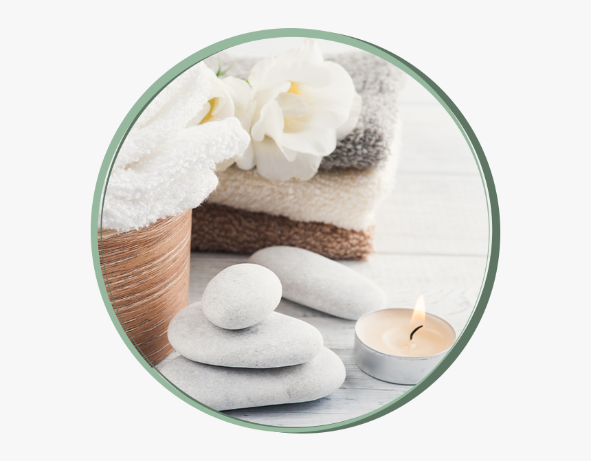 Spa Towels And Stones - Bathroom, HD Png Download, Free Download