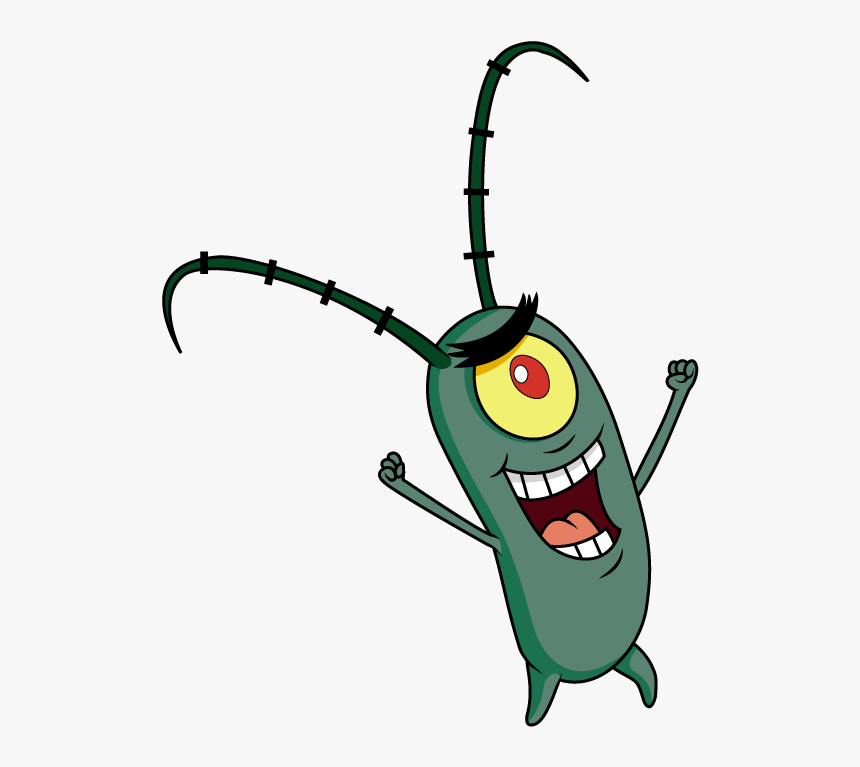 How To Draw Sheldon J Plankton, Spongebob, Cartoons, - Plankton Spongebob Easy Drawing, HD Png Download, Free Download