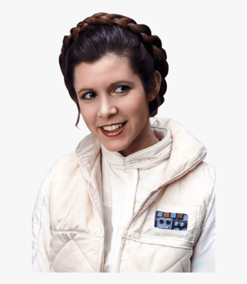 Princess Leia Carrie Fisher Smiling - Carrie Fisher, HD Png Download, Free Download