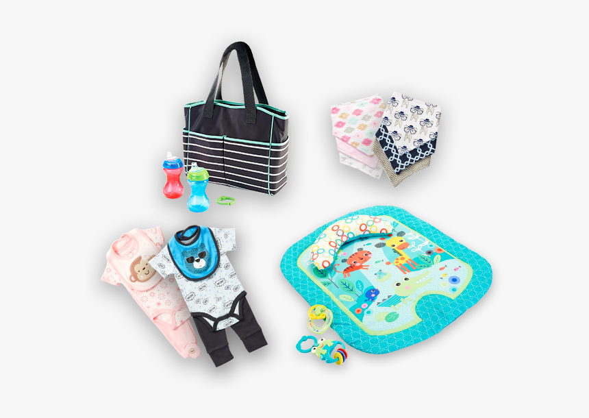 Striped Black, Mint And White Baby Travel Bag And Red - Dds Discount Baby Clothes, HD Png Download, Free Download