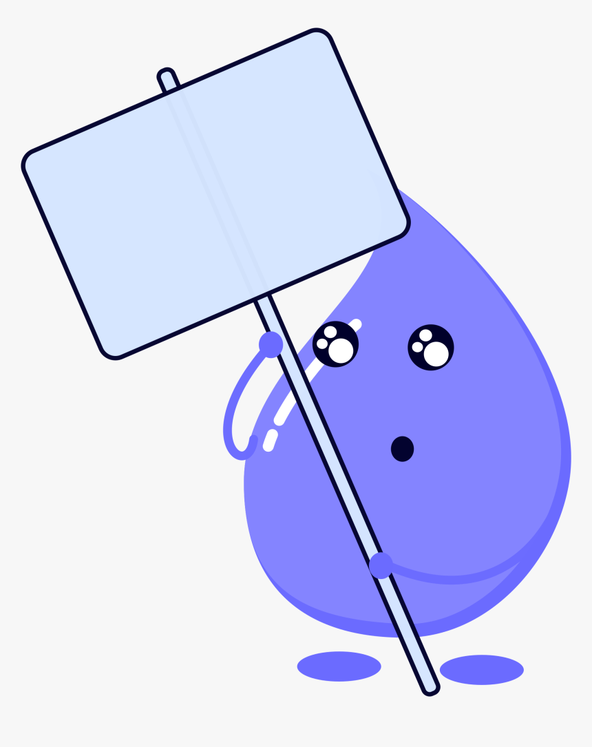 Unique Rain Drops Clipart Raindrop Free Download Clip - Water Placard, HD Png Download, Free Download