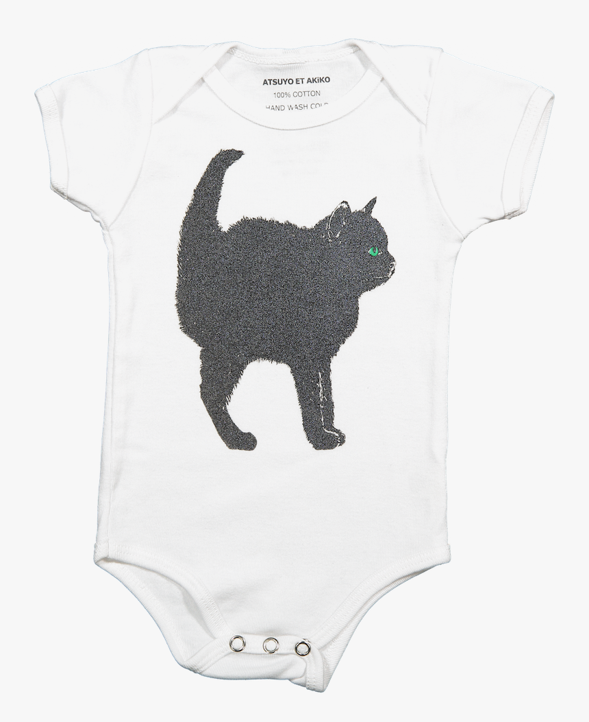 A-onesie Short Sleeve - Black Cat, HD Png Download, Free Download