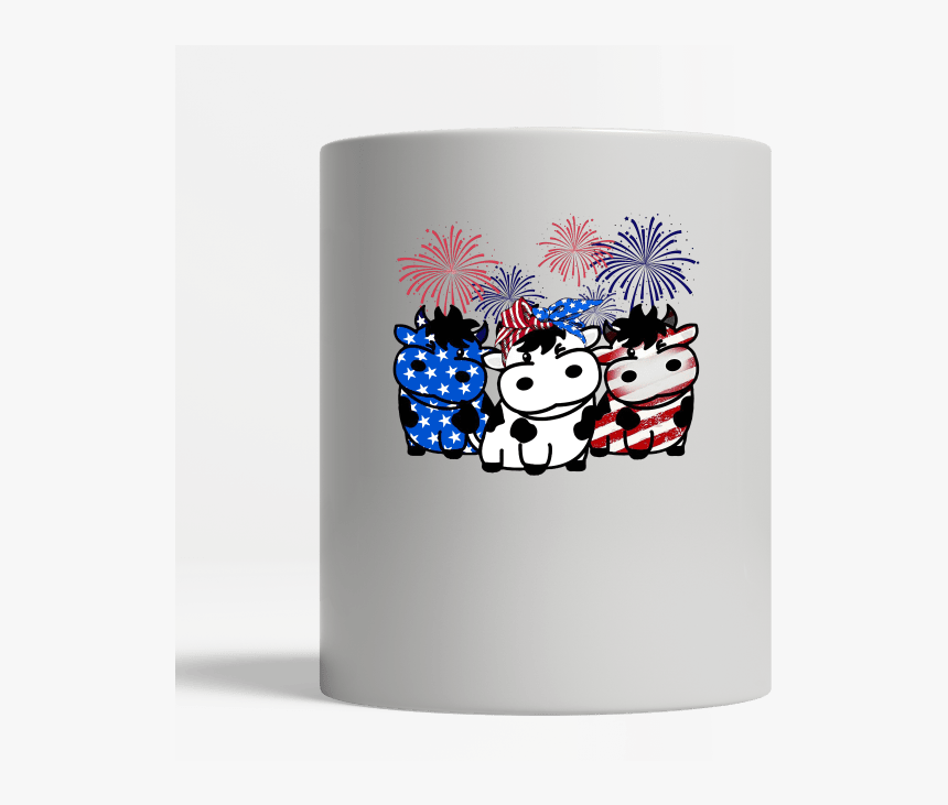 Transparent White American Flag Png - American Flag Cows With Fireworks, Png Download, Free Download