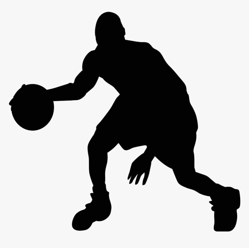 Silhouette Basketball Transparent Background Clipart - Basketball Sports Silhouette Png, Png Download, Free Download