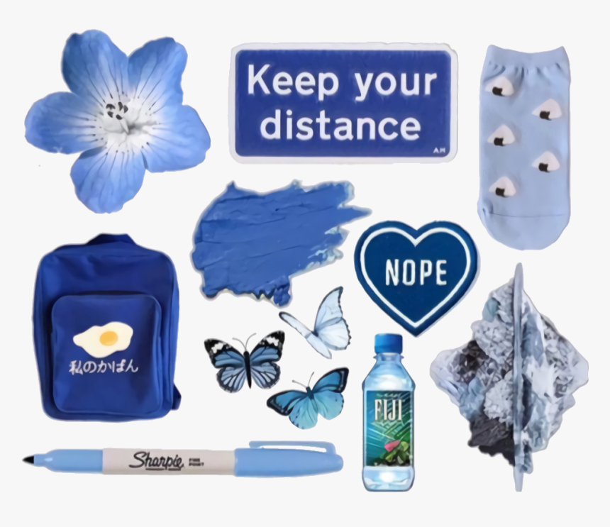 Aesthetic Blue And Edit Image - Blue Aesthetic Png Background, Transparent Png, Free Download