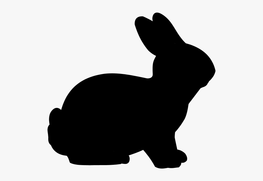 Easter Bunny Rabbit Silhouette Clip Art - Dessin Ombre Lapin, HD Png Download, Free Download