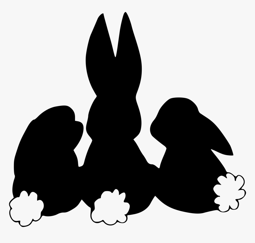 Transparent Bunny Silhouette Clipart - Bunny Silhouette Svg Free, HD Png Download, Free Download