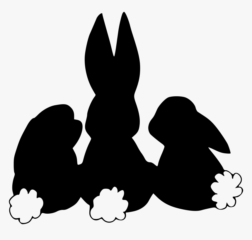 Transparent Bunny Silhouette Clipart - Bunny Silhouette Svg Free, HD