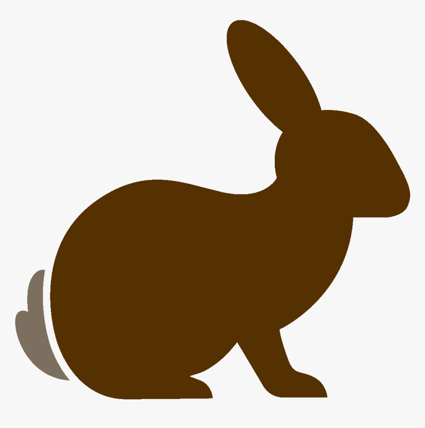 Bunny Silhouette Png - Domestic Rabbit, Transparent Png, Free Download