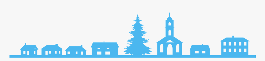Printable Silhouette Christmas Village, HD Png Download, Free Download