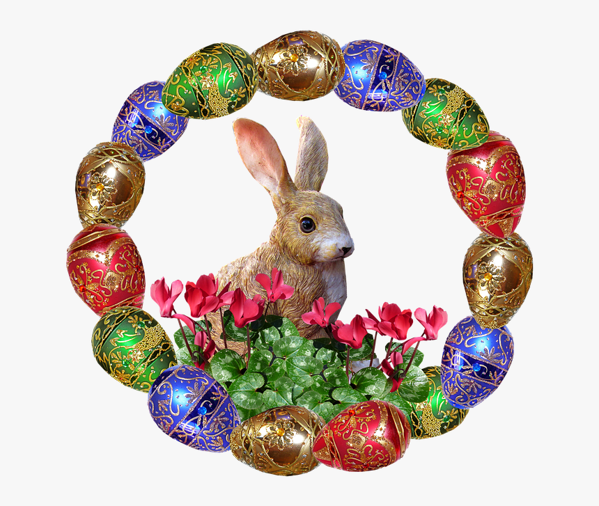 Transparent Easter Eggs In Grass Png - Easter Egg Bunny Rabbit, Png Download, Free Download