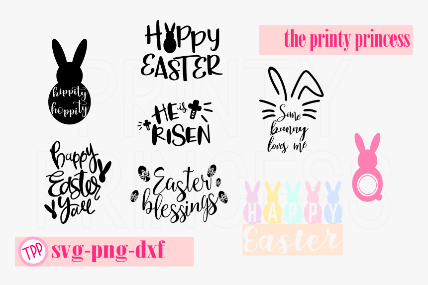 Download Happy Easter Bunny Svg Design File Svg Png Dxf Example ...