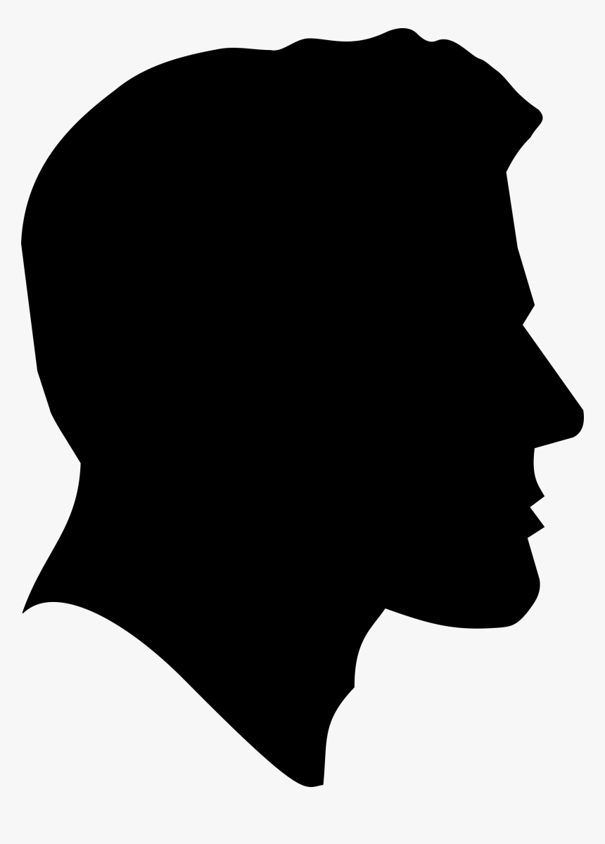 Male Profile Silhouette Clip Arts - Man Head Silhouette, HD Png Download, Free Download