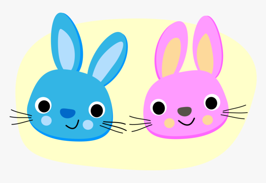 Easter Cute Clipart - Transparent Cartoon Easter Bunny, HD Png Download, Free Download