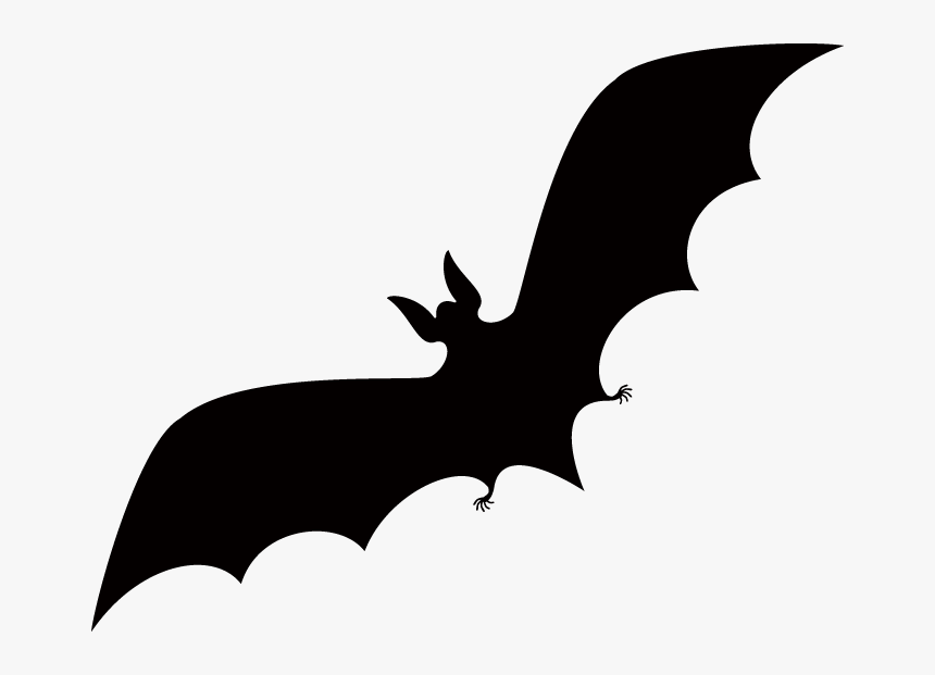 Halloween Bat Silhouette - Halloween Silhouette Clipart Free, HD Png Download, Free Download