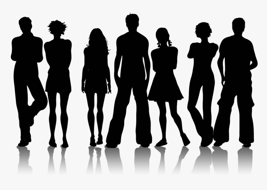 High School Students Silhouette, HD Png Download, Free Download