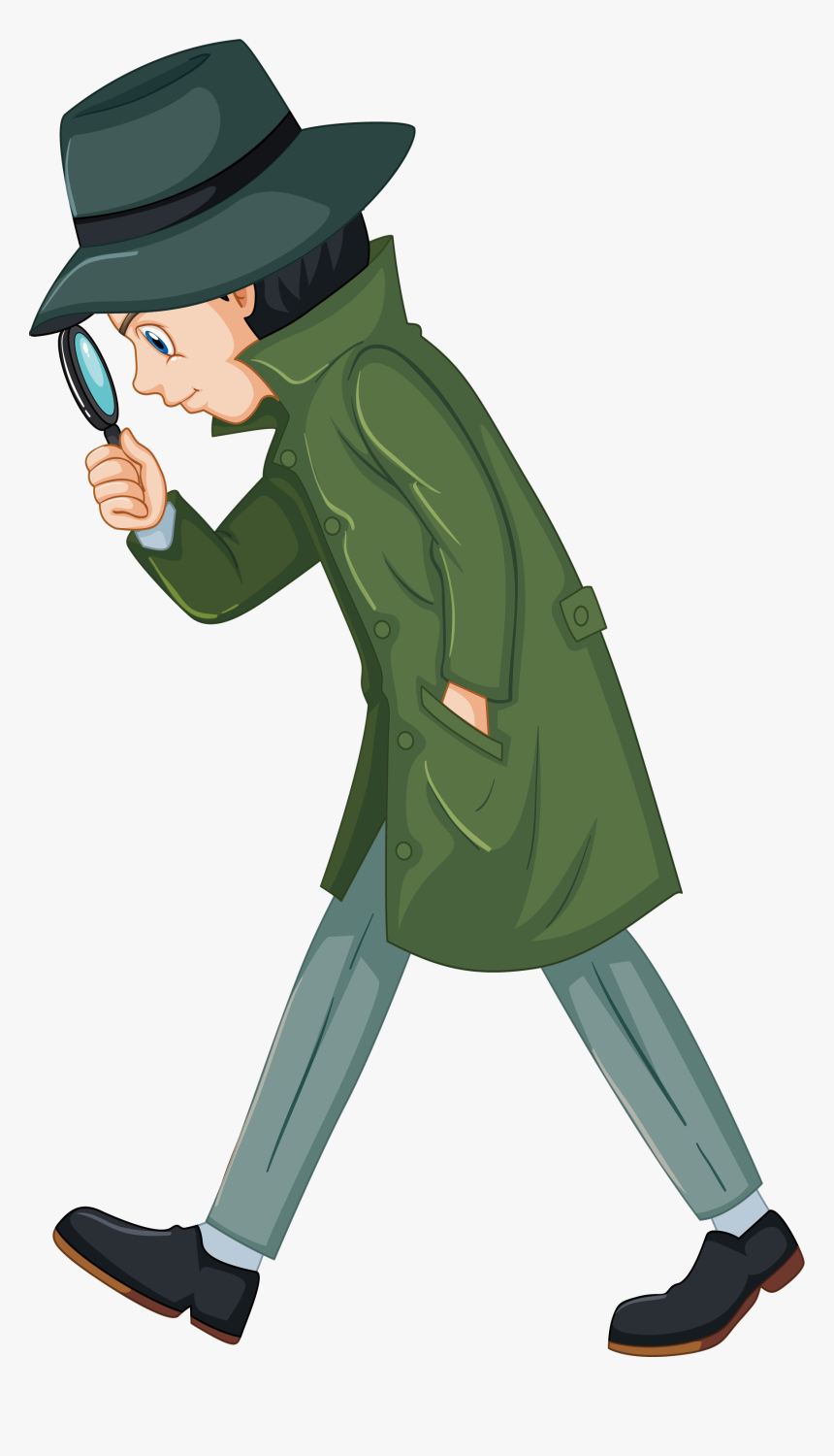 Transparent Sherlock Clipart - Detective Looking For Clues, HD Png Download, Free Download