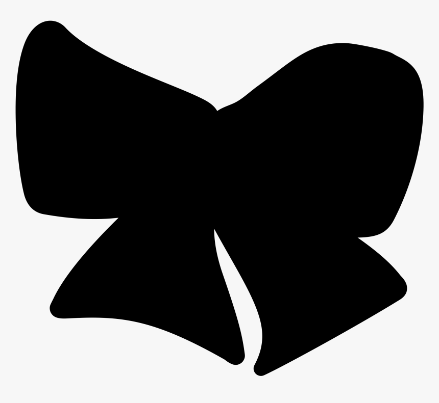 Bowknot Silhouette - Black Hair Bow Clip Art, HD Png Download, Free Download