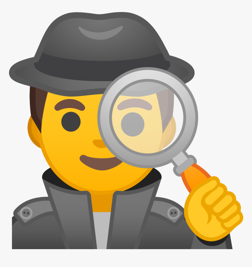 Clip Art Man Detective Icon Noto - Detective Emoji, HD Png Download, Free Download