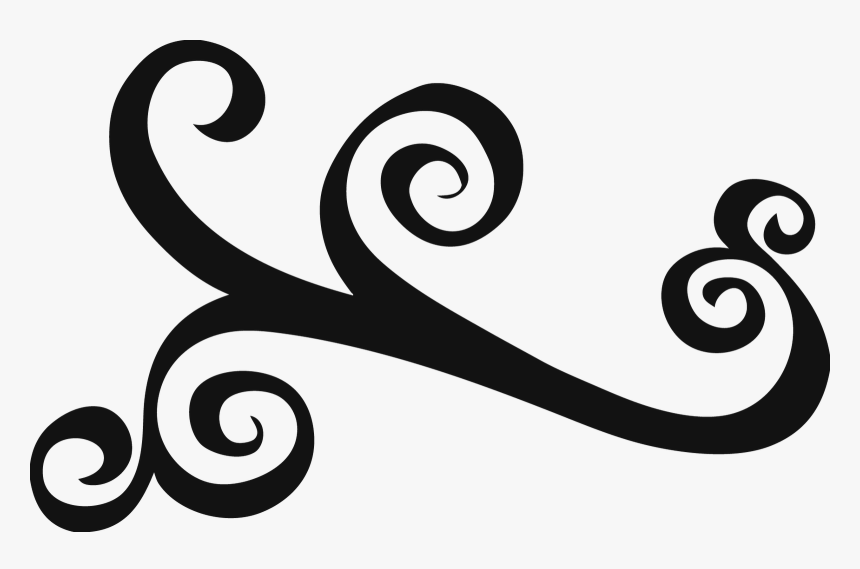 Ribbon Drawing Swirl - Swirl Clipart, HD Png Download, Free Download