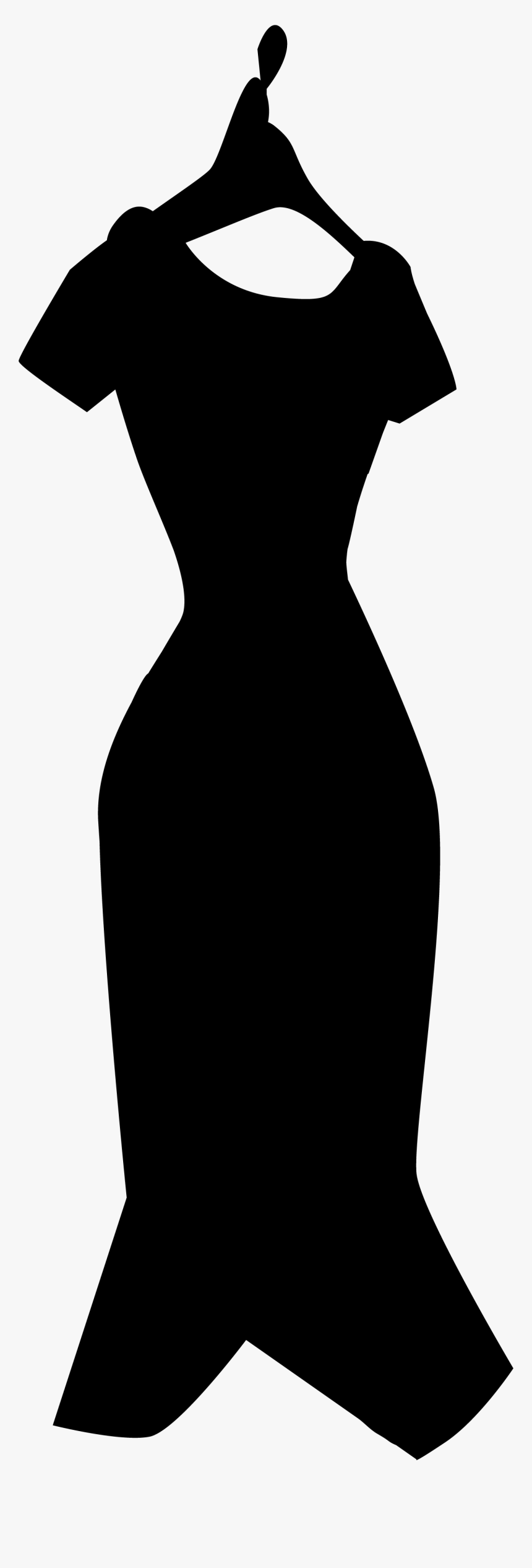 Dress Silhouette - Little Black Dress, HD Png Download, Free Download