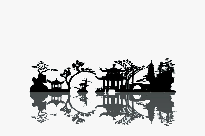 Transparent Bride And Groom Silhouette Png - Chinese Silhouette, Png Download, Free Download
