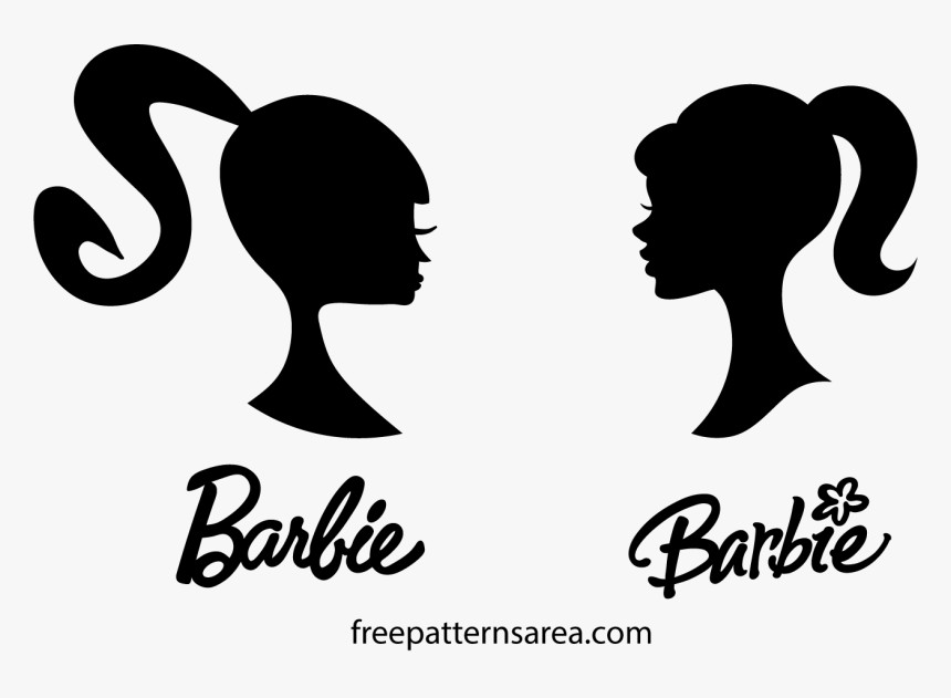 Barbie Logo Black Png, Transparent Png, Free Download