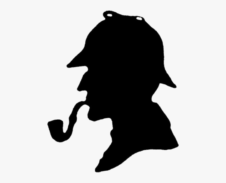 Holmes Silhouette Transparent Png - Clipart Sherlock Holmes Hat, Png Download, Free Download