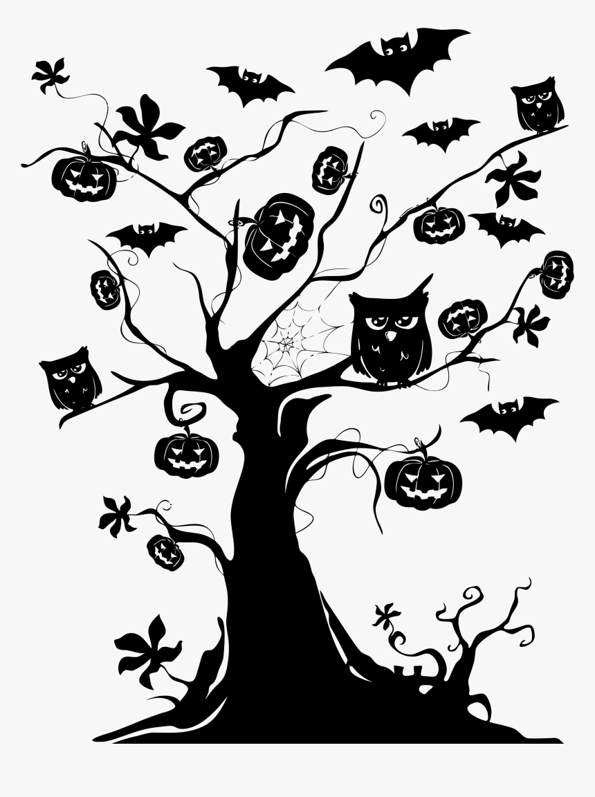 Halloween Tree In Png, Transparent Png, Free Download