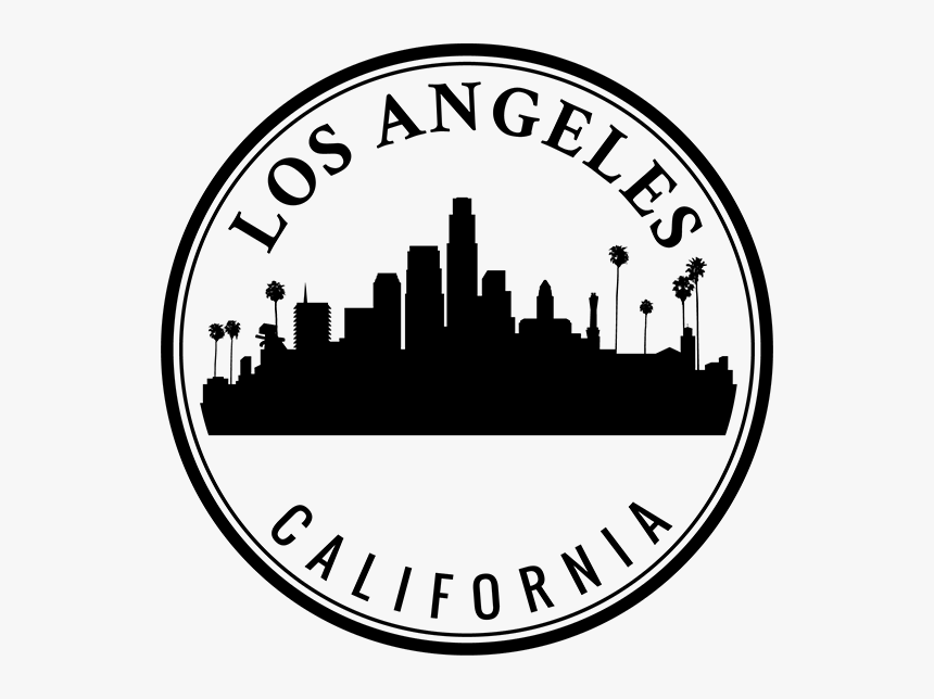 Los Angeles Skyline Black Transparent Png, Png Download, Free Download