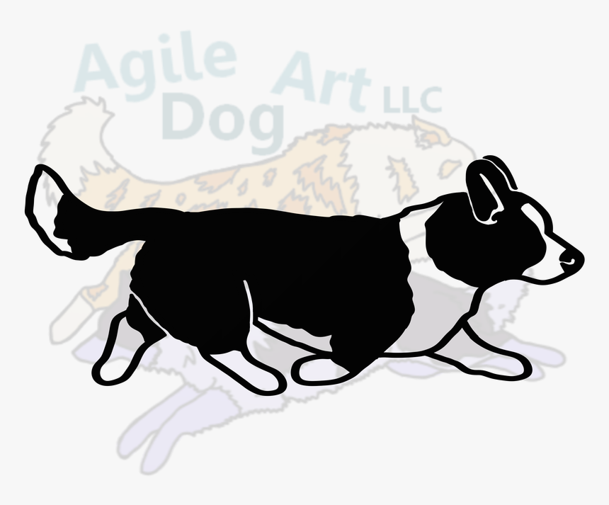 Cardigan Welsh Corgi Gaiting - Cardigan Welsh Corgi Silhouette, HD Png Download, Free Download