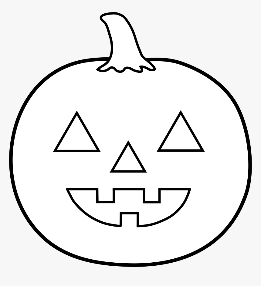 Jack O Lantern Black And White Jack Lantern Clipart - Easy Jack O Lantern Drawing, HD Png Download, Free Download