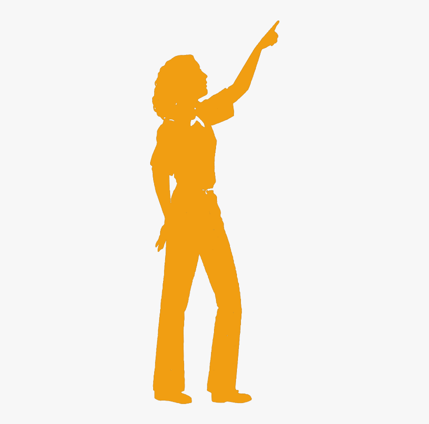 Orange Girl Silhouette, HD Png Download, Free Download