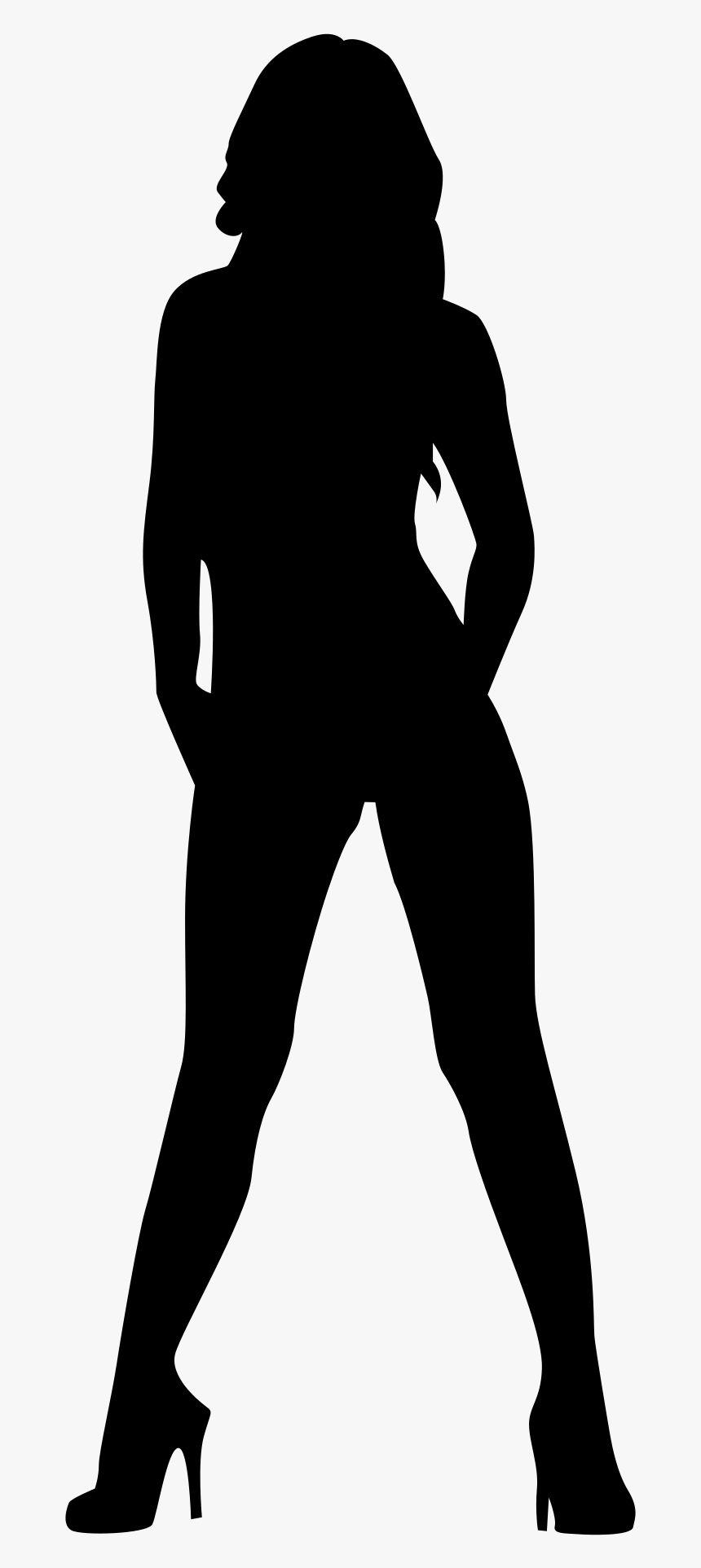 Silhouette Clip Arts - Jumping Girls Silhouette Transparent, HD Png Download, Free Download