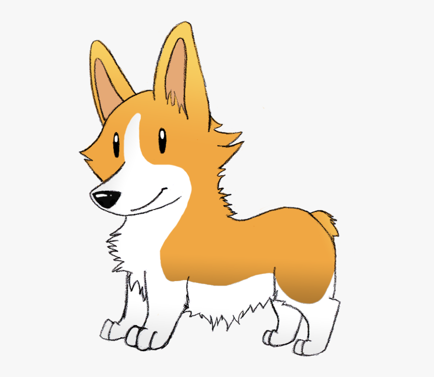 Collection Of Free Corgi Drawing Cartoon Download On - Cartoon Corgi Transparent, HD Png Download, Free Download