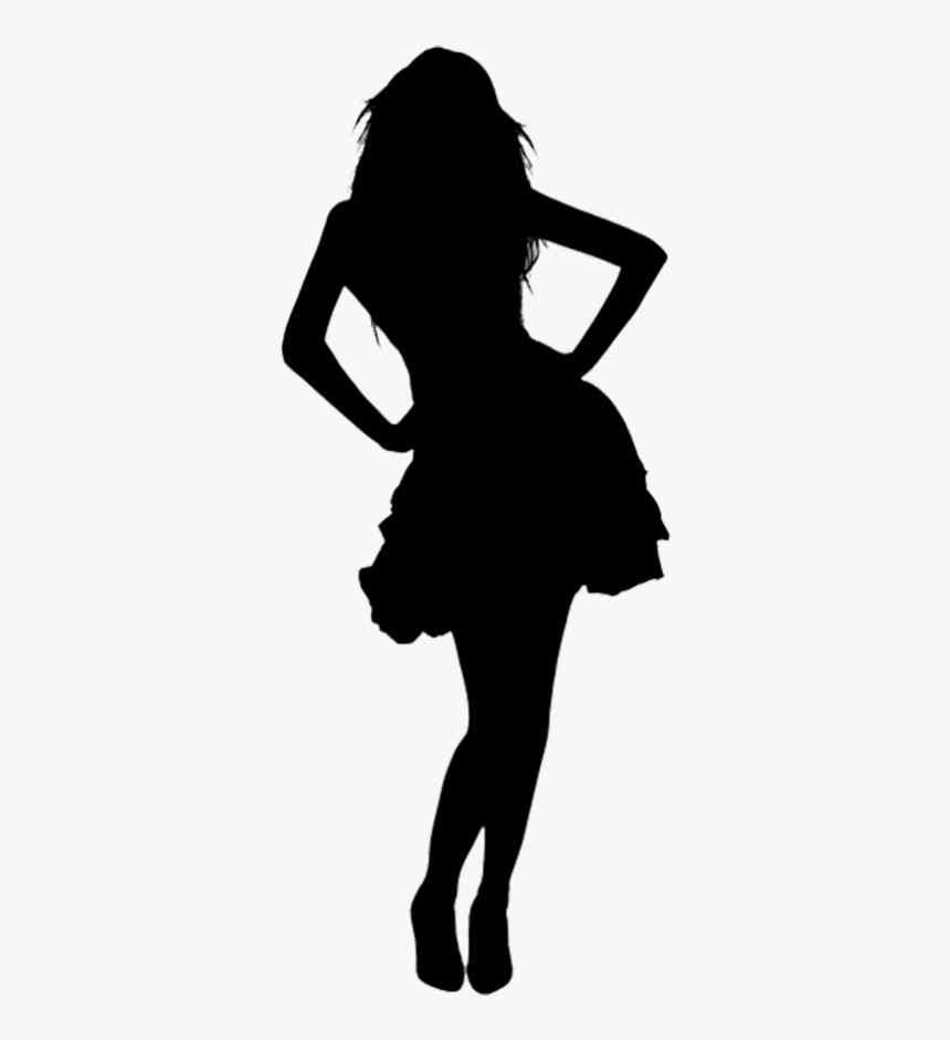 Stripper Silhouette Png - Female Silhouette Dress, Transparent Png, Free Download