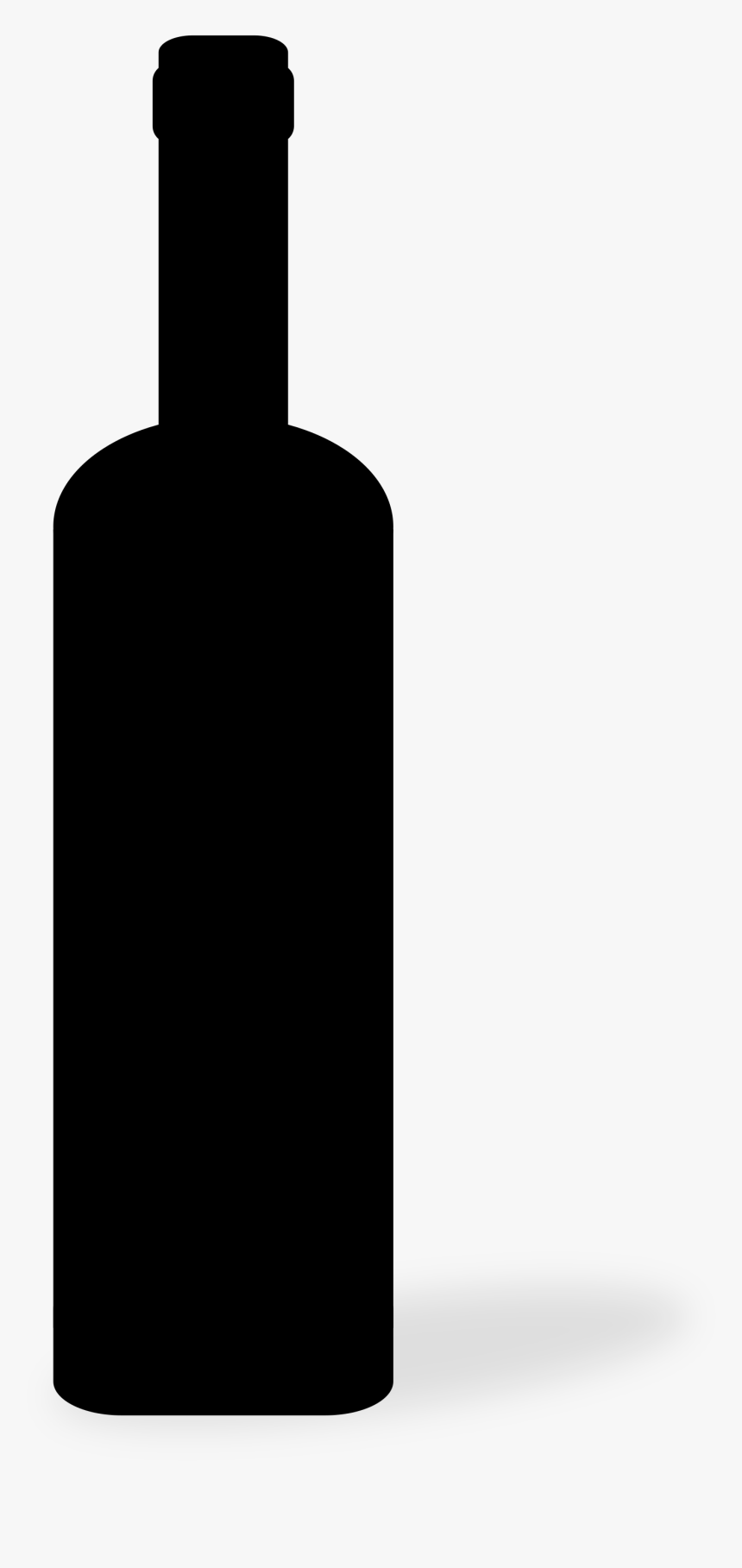 Wine Bottle Silhouette Png - Glass Bottle, Transparent Png, Free Download