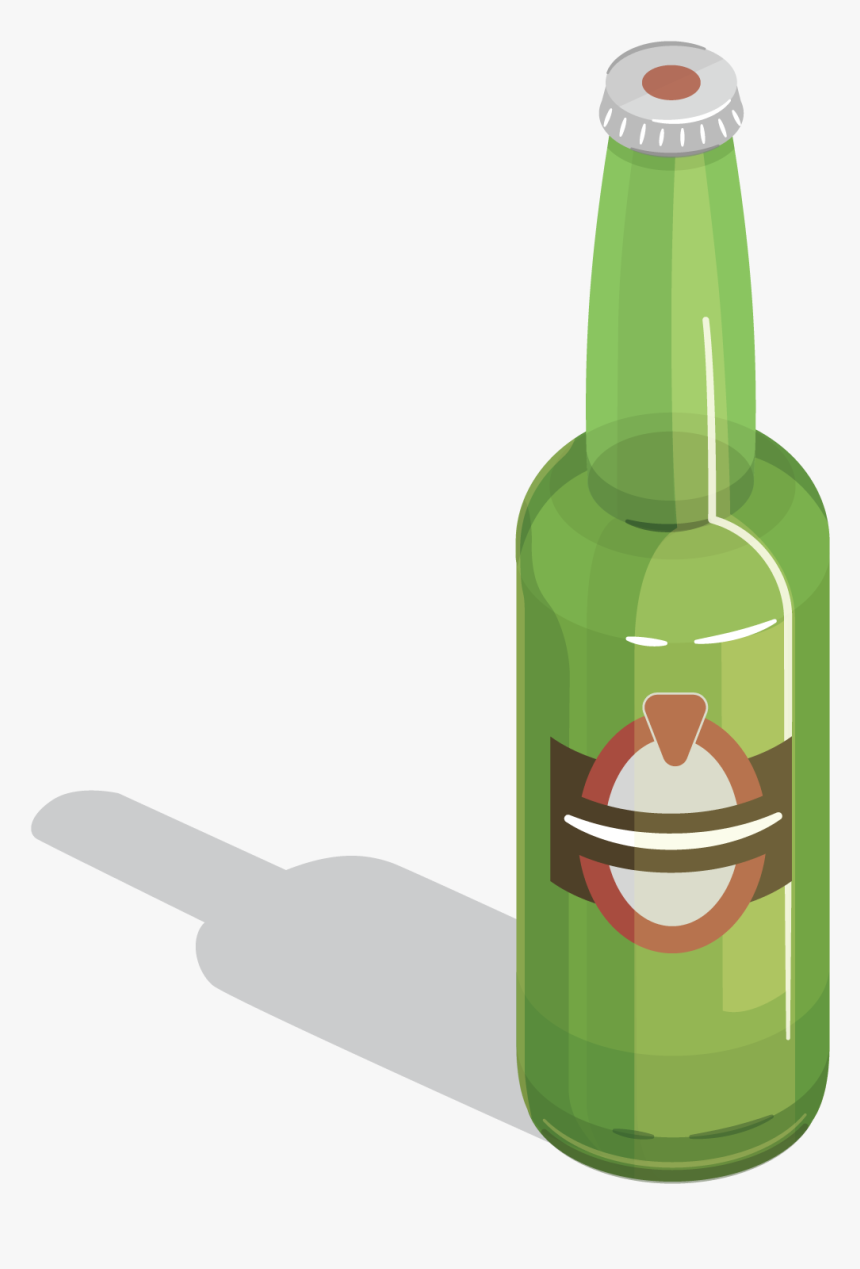 Beer Bottle Wine Glass - Beer Bottle Png Vector, Transparent Png, Free Download