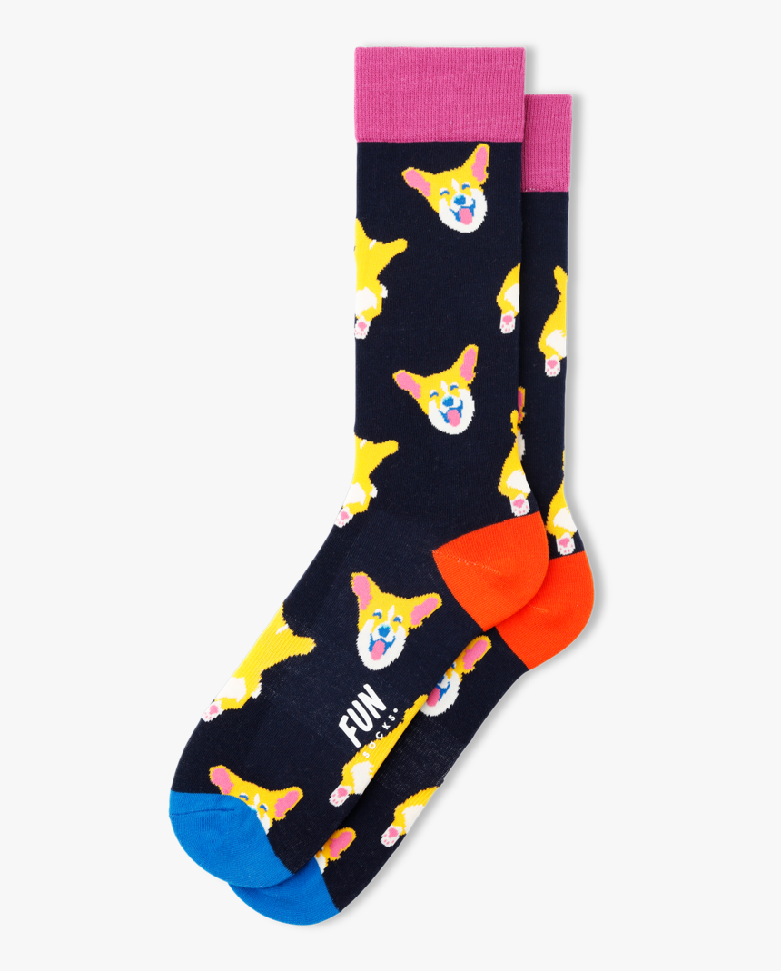 Men"s Corgi Dog Socks, HD Png Download, Free Download