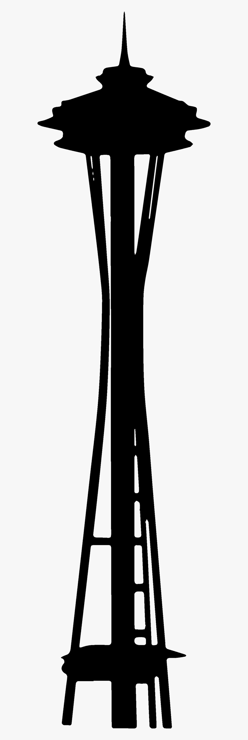 Seattle Space Needle Silhouette - Space Needle Silhouette Vector, HD Png Download, Free Download