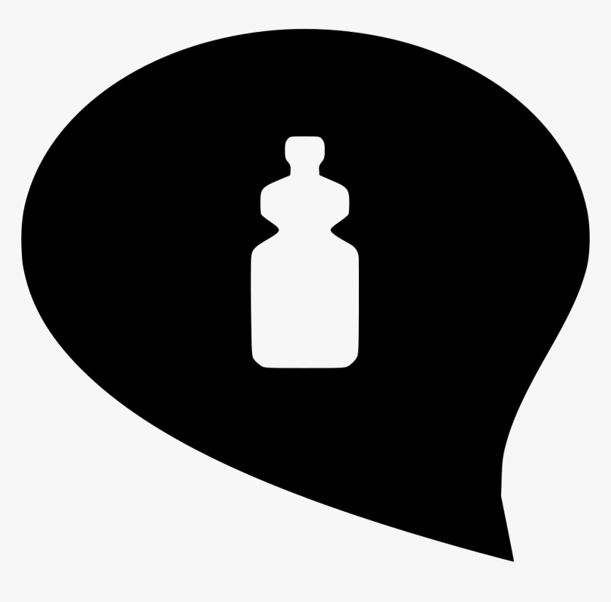 Water Bottle Drink Product Message Comments Clipart - Instagram Heart Chat Icon, HD Png Download, Free Download