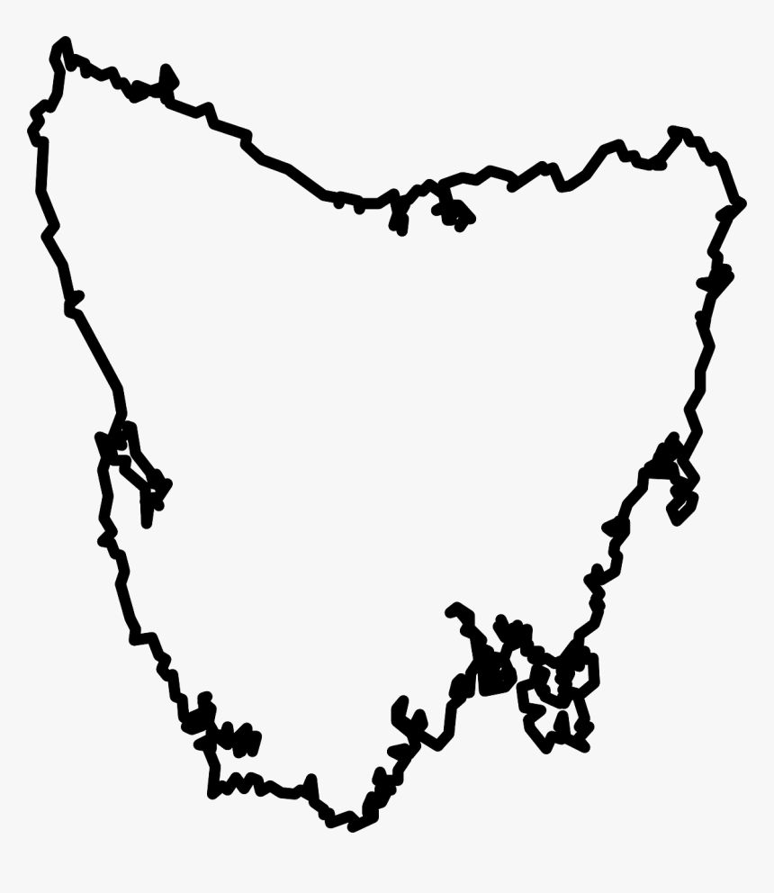 Blank Map Of Tasmania, HD Png Download, Free Download