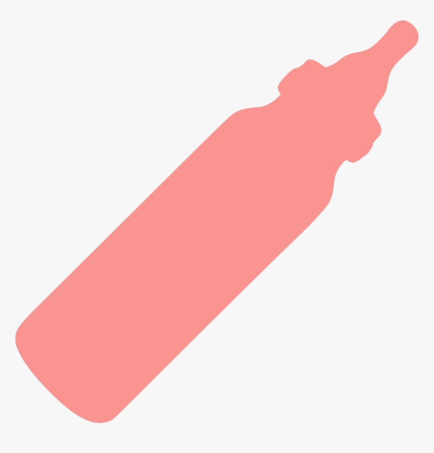 Pink Baby Bottle Silhouette Vector Clipart Image - Illustration, HD Png Download, Free Download